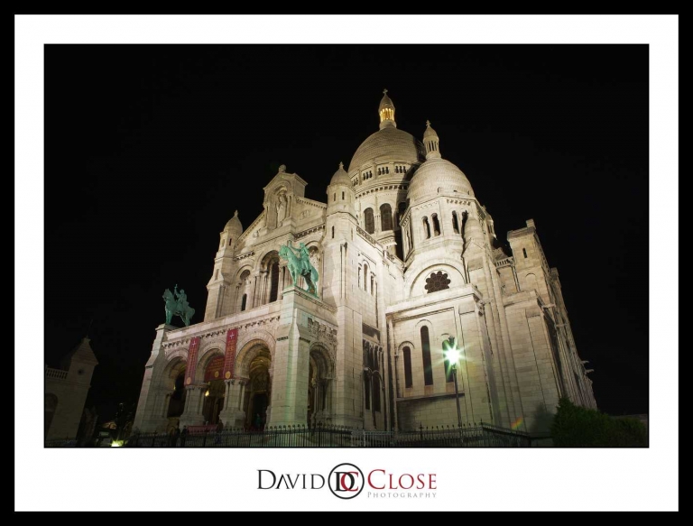 Sacre Coeur Paris at night 2