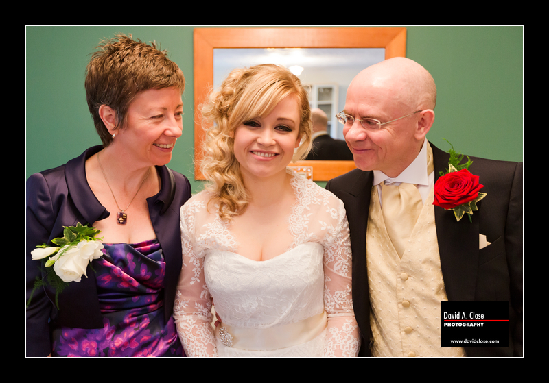 Mum and Dad with bride