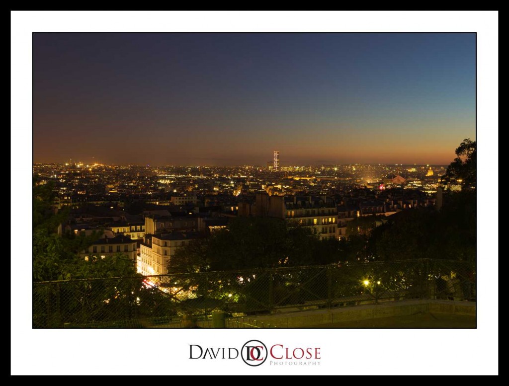 Paris at night from Sacre Coeur