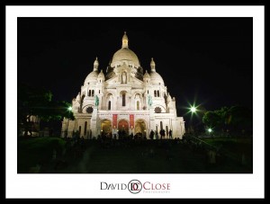 Sacre Coeur Paris at night